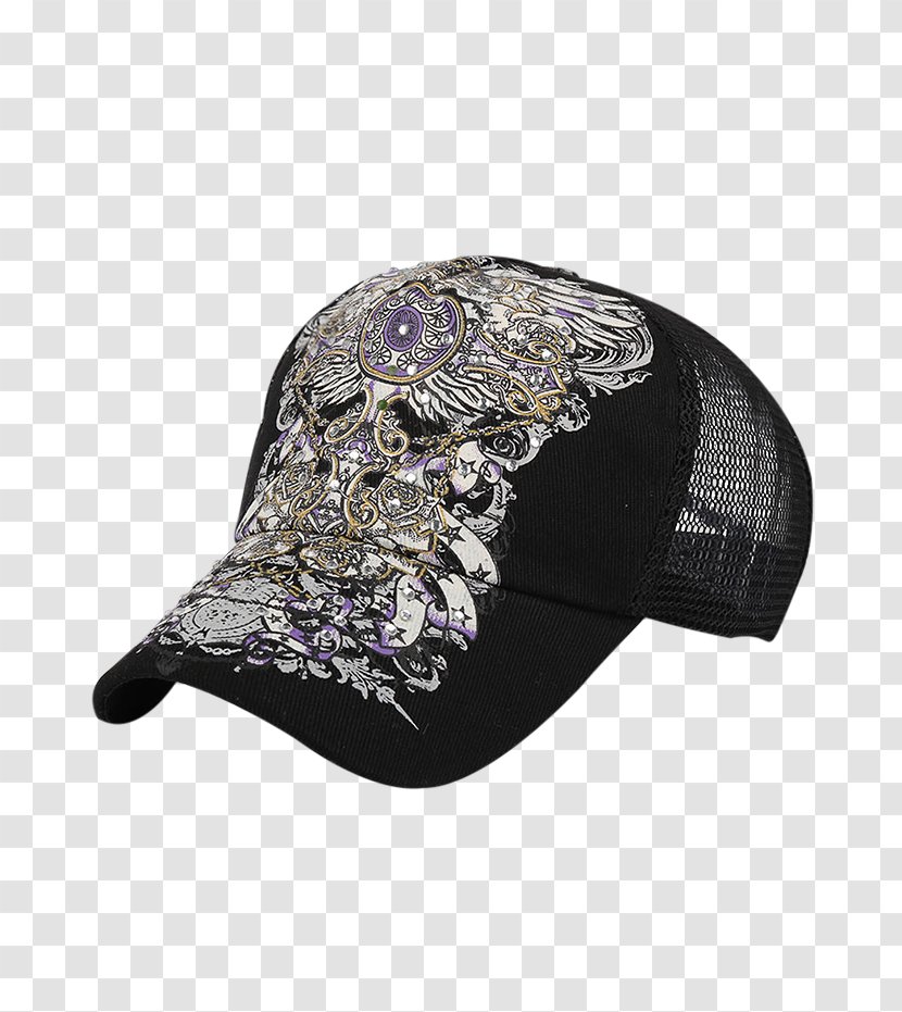 Baseball Cap Hat Headgear - Hand Painted Transparent PNG