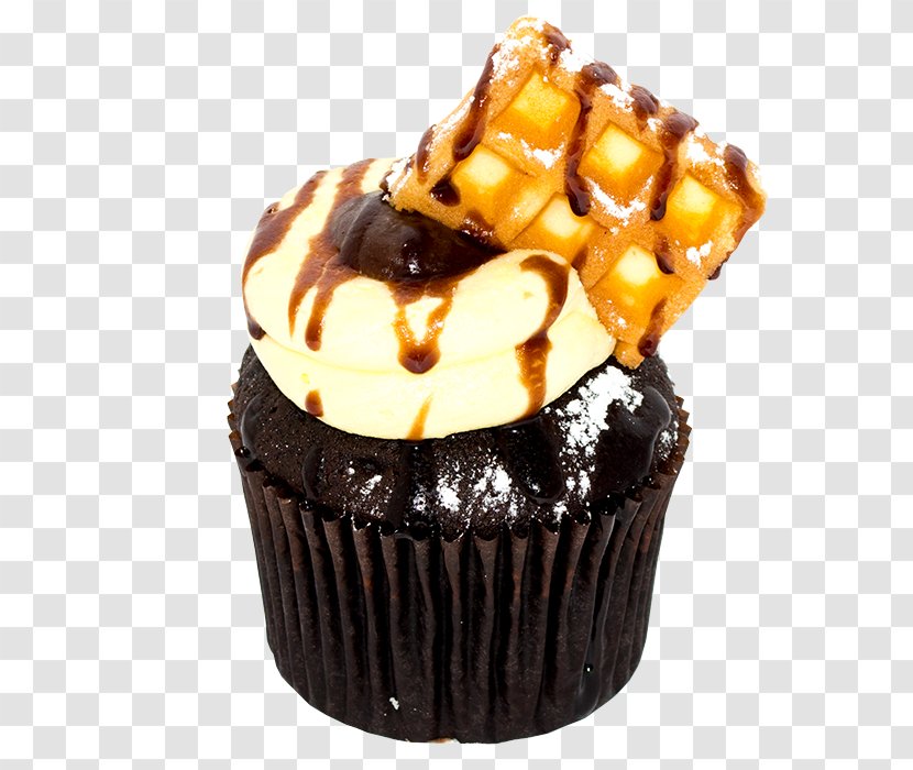 Praline Cupcake Chocolate Bar Peanut Butter Cup Fudge - Buttercream - Waffle Transparent PNG