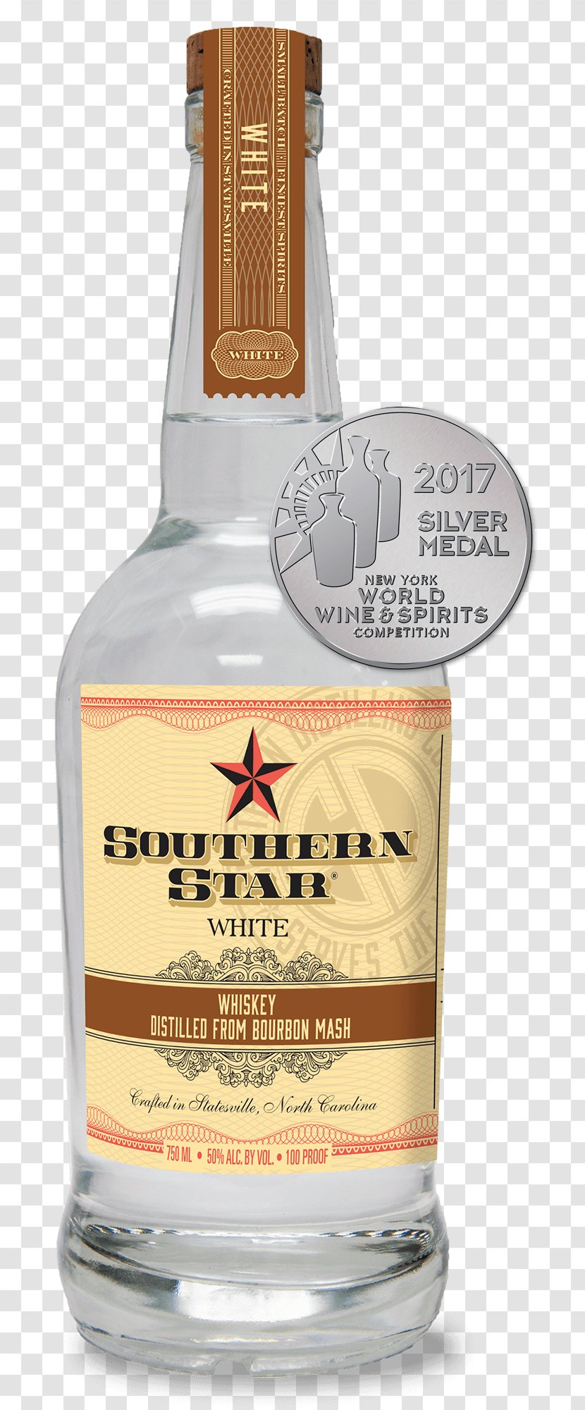 Southern Distilling Company Liqueur Bourbon Whiskey Distillation - Beer - Medal Silver Transparent PNG