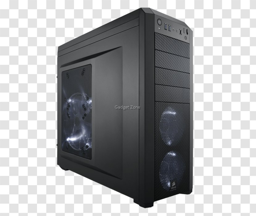Computer Cases & Housings CORSAIR Carbide Series 500R Obsidian 900D ATX Power Supply Unit - Electronic Device - Intel 4004 Size Dementions Transparent PNG