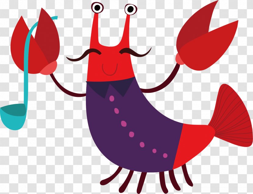 Cartoon Clip Art - Letter - Suit Lobster Vector Transparent PNG