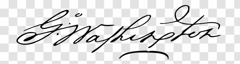 United States American Revolution George Washington, 1732-1799 Wikipedia Signature - Drawing Transparent PNG