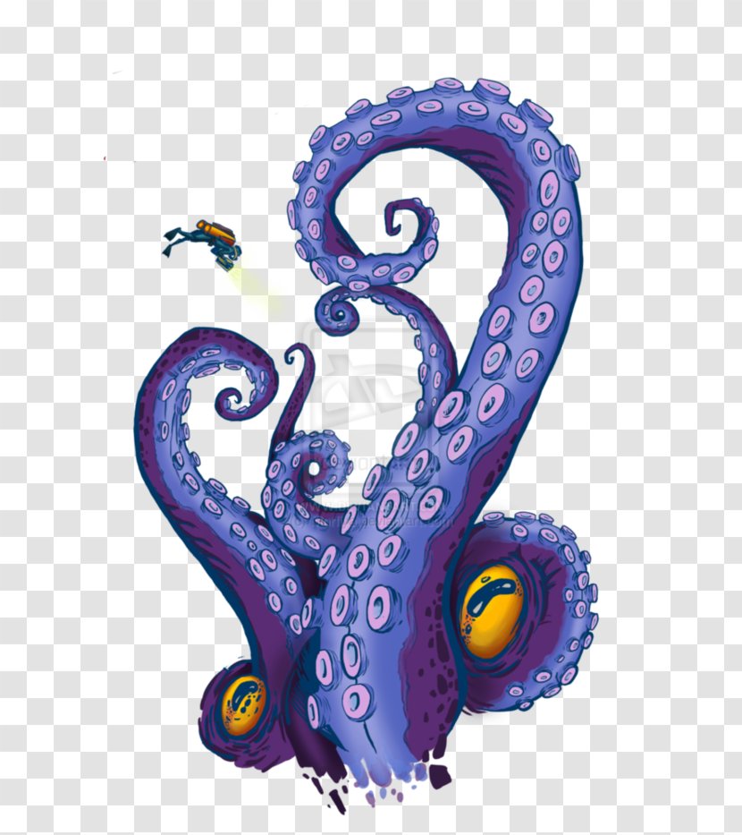 Octopus Tentacle Clip Art - Squid Transparent PNG