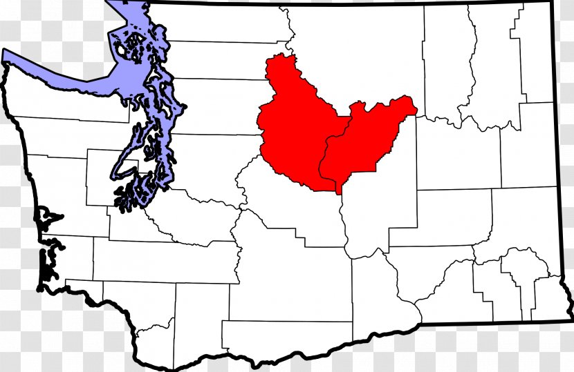 Spokane Valley King County, Washington Whitman Whatcom Snohomish - Heart - Map Transparent PNG