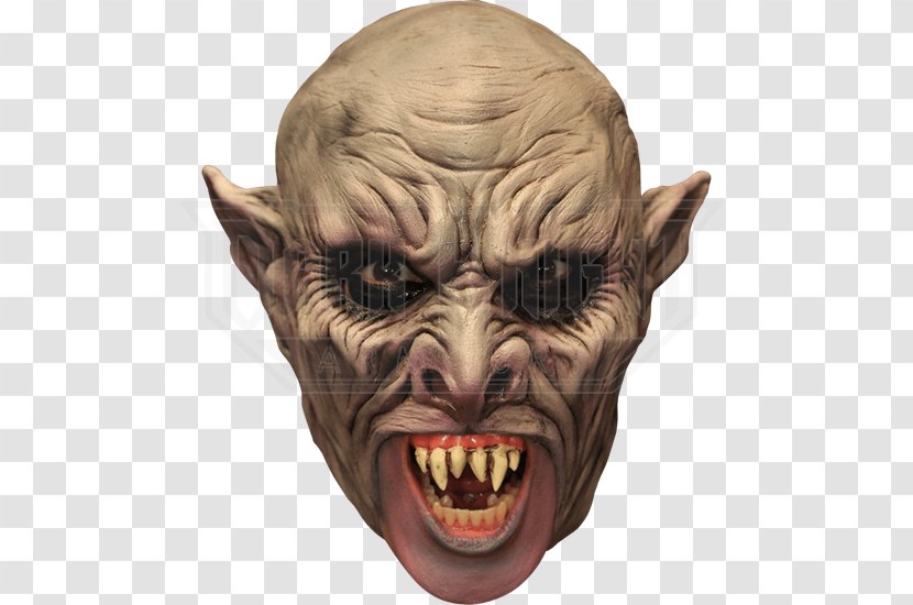 Halloween Cartoon Character - Latex Mask - Jaw Demon Transparent PNG