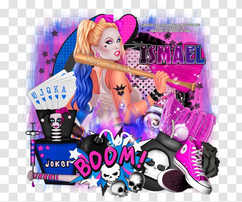 Barbie Photomontage Poster Pink M - Toy - Closeup Magic Transparent PNG