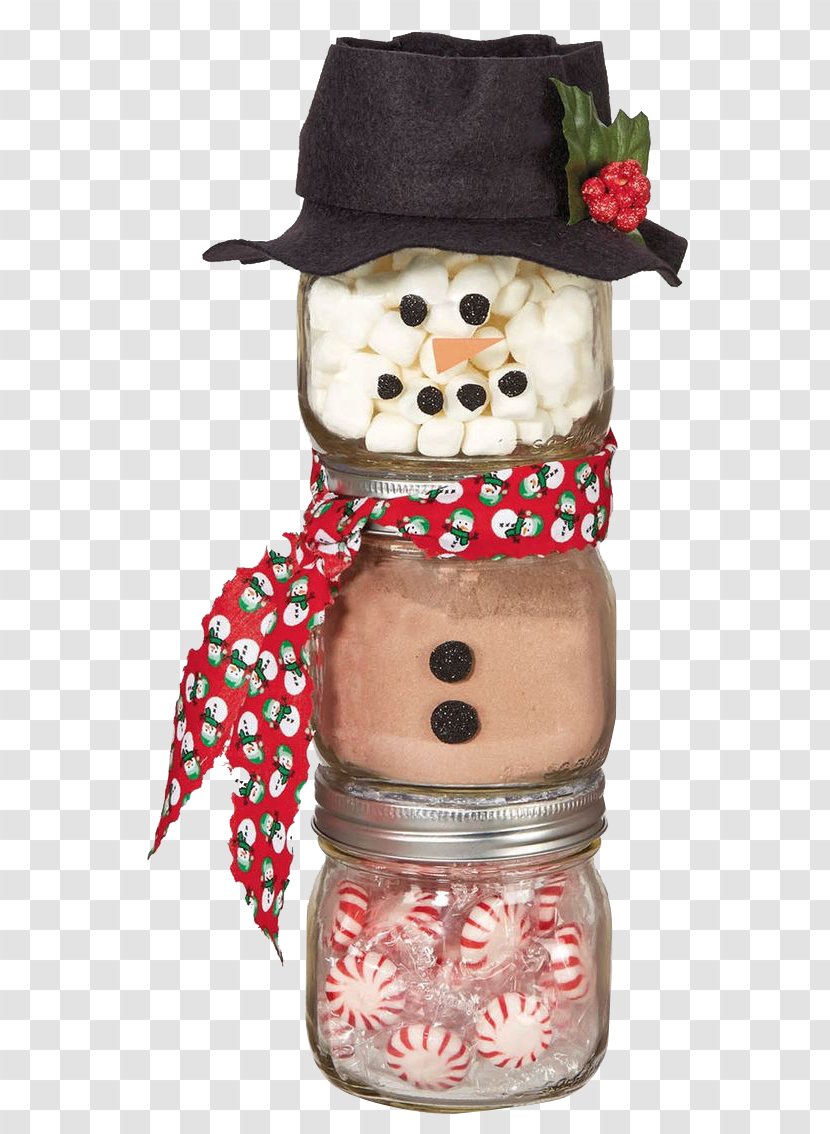 Hot Chocolate Baby Food Mason Jar Christmas - Ornament - Cotton Candy Design Transparent PNG