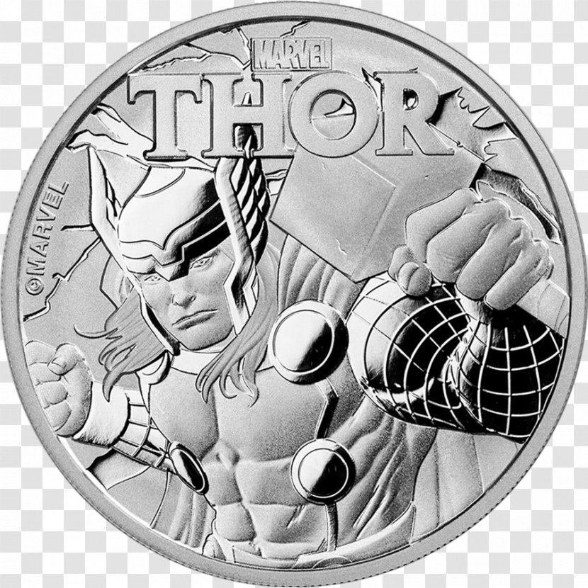 Thor Black Panther Perth Mint Spider-Man Silver Coin - Spiderman Transparent PNG