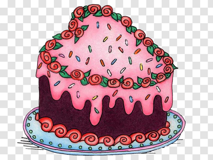 Birthday Cake Torte Chocolate Cupcake Bakery - Decorating Transparent PNG