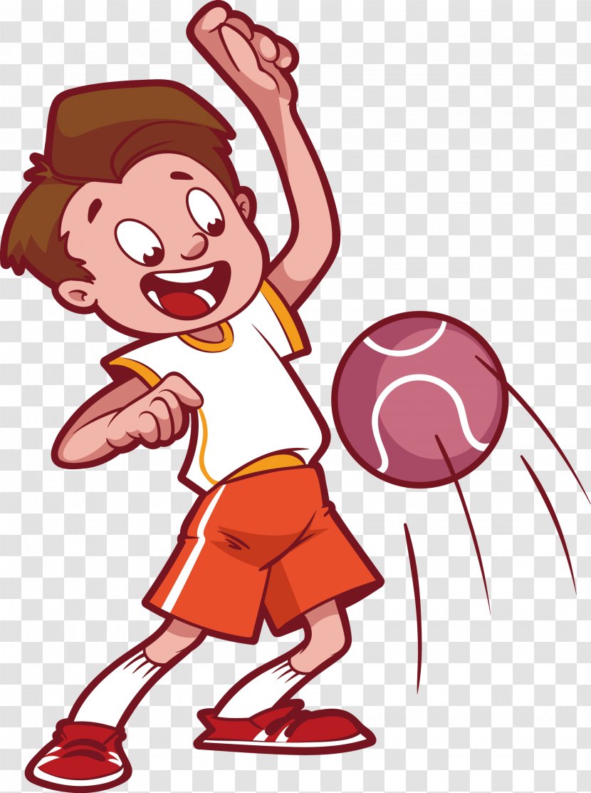 Dodgeball Play Clip Art - Tree - Little Boy Playing Basketball Vector Transparent PNG