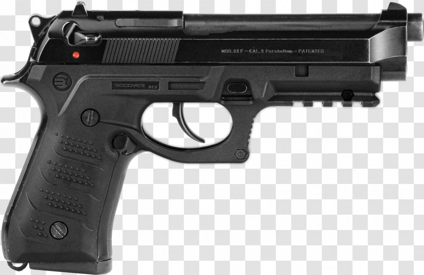 Beretta M9 92 Pistol Firearm - Trigger - Handgun Transparent PNG