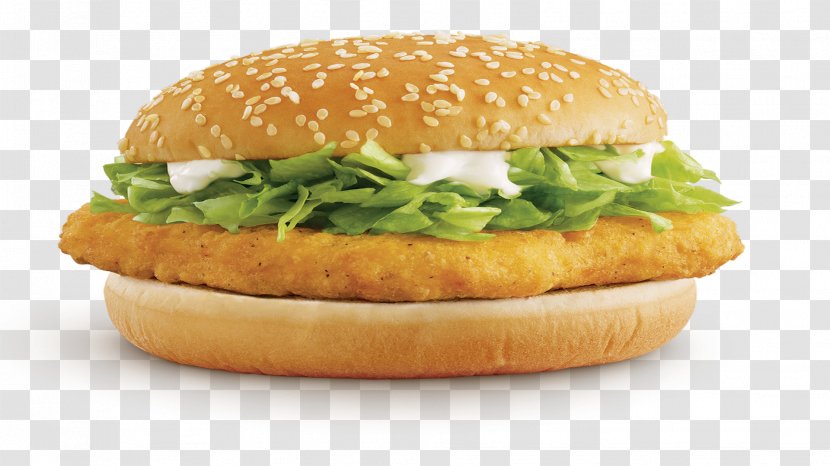 McChicken Chicken Sandwich Hamburger Cheeseburger Fast Food - American - Crispy Transparent PNG