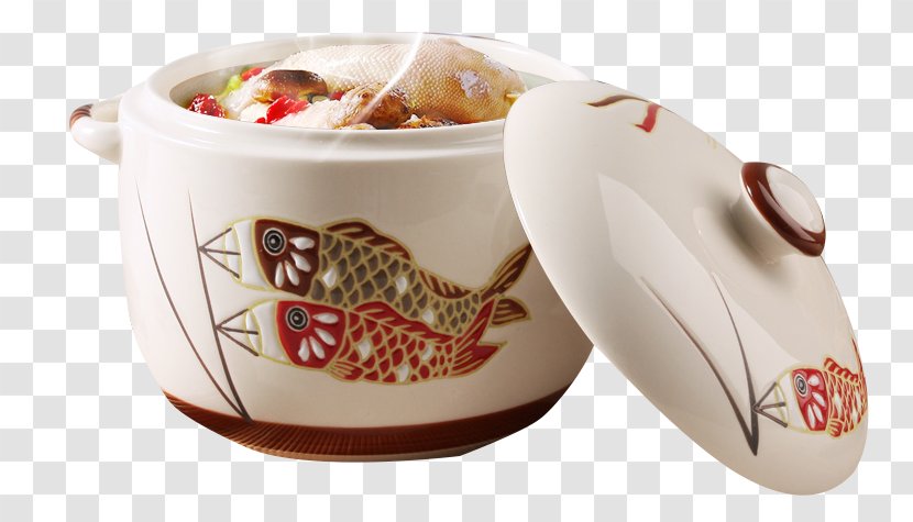 Japanese Cuisine Cocido Simmering Stew - Porcelain - Pot With Lid Transparent PNG
