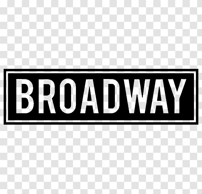 Broadway Theater District Liberty Street Name Sign 42nd - Logo Transparent PNG