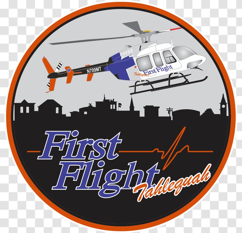 Helicopter Air Medical Services Critical Care Emergency Transport Program Flight Paramedic Tahlequah - Sticker - First Transparent PNG