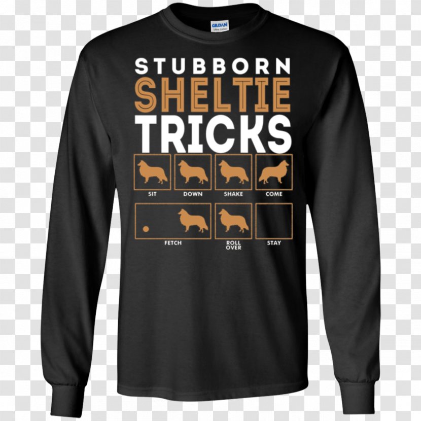 Long-sleeved T-shirt Hoodie Clothing - Active Shirt - Shetland Sheepdog Transparent PNG