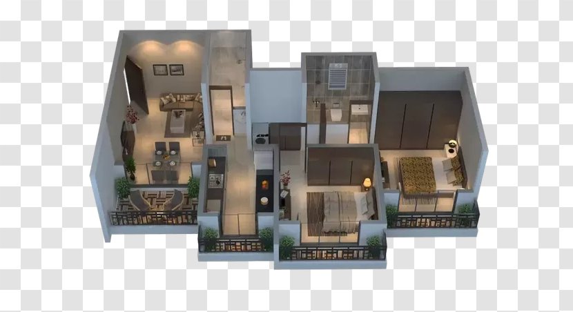 Kalyan Konark Solitaire Floor Plan Architectural Engineering Apartment - House Transparent PNG