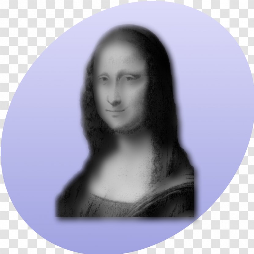 Mona Lisa Wikimedia Commons Grayscale - Cartoon - Greyscale Transparent PNG