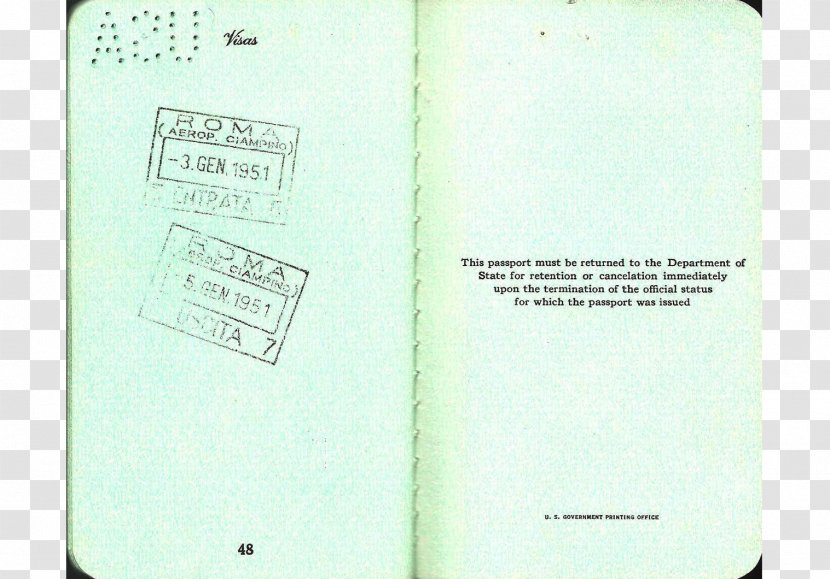 Paper Font - Diplomatic Passport Transparent PNG