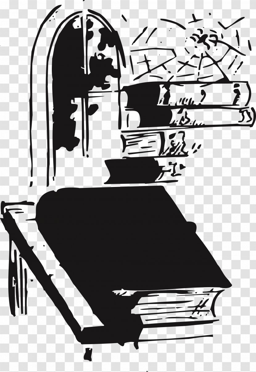 Book Black And White Clip Art - Waiter Transparent PNG