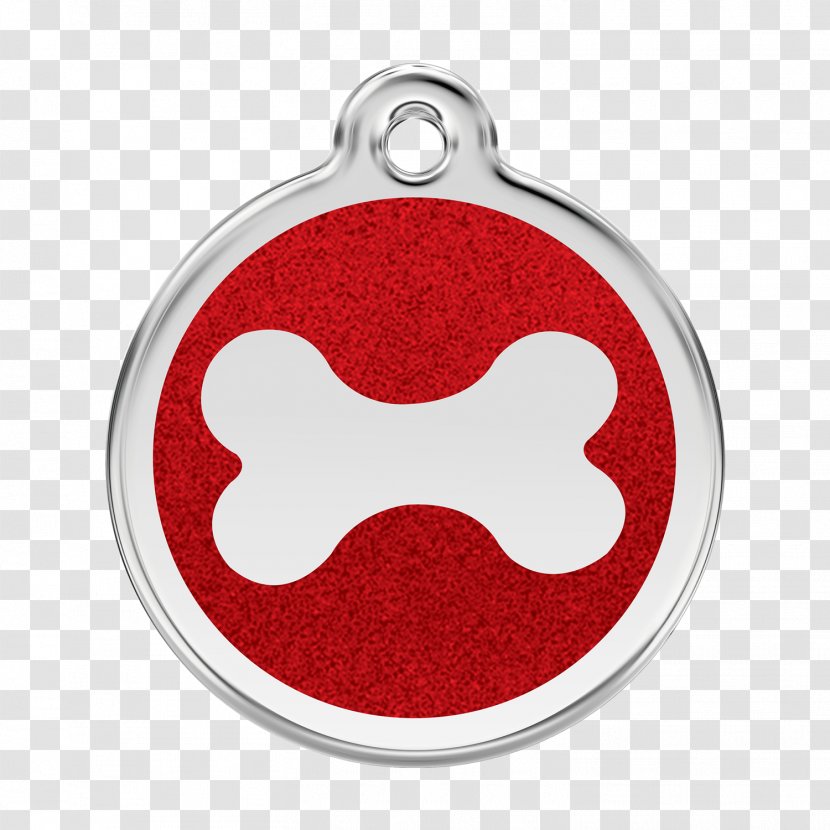 Dog Dingo Cat Pet Tag - GLITTER RED Transparent PNG