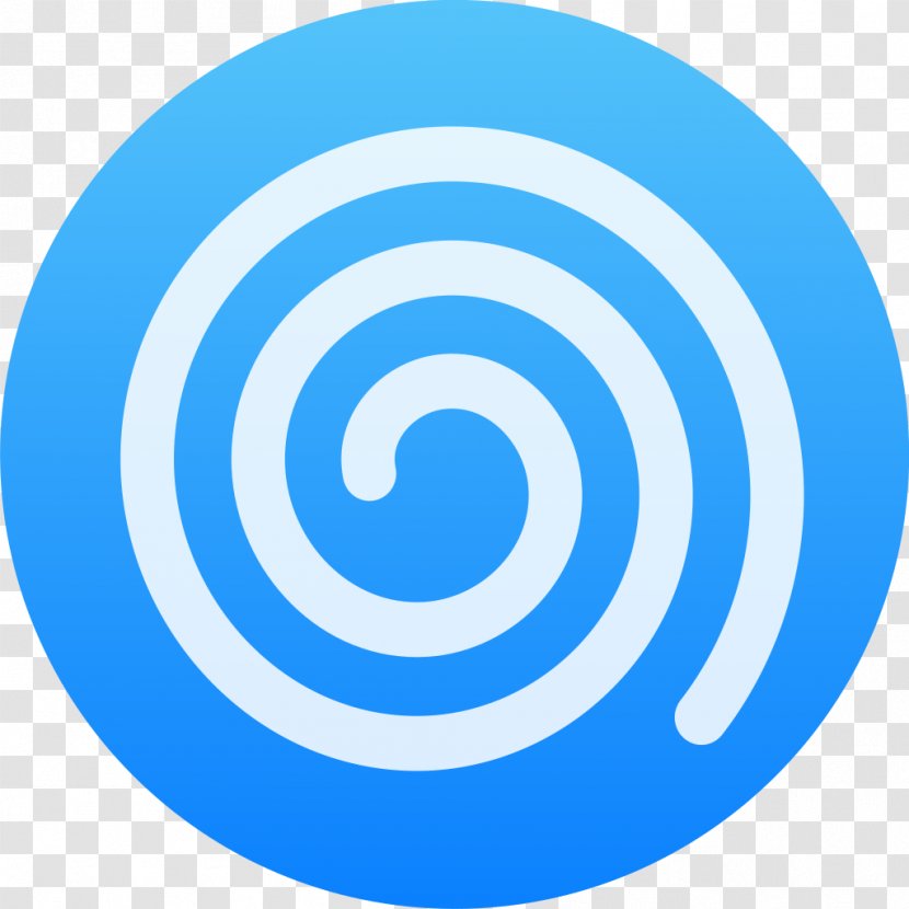 Clip Art Point - Electric Blue - Spiral Transparent PNG