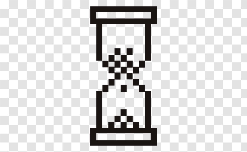Computer Mouse Hourglass Pointer Cursor - Black And White Transparent PNG