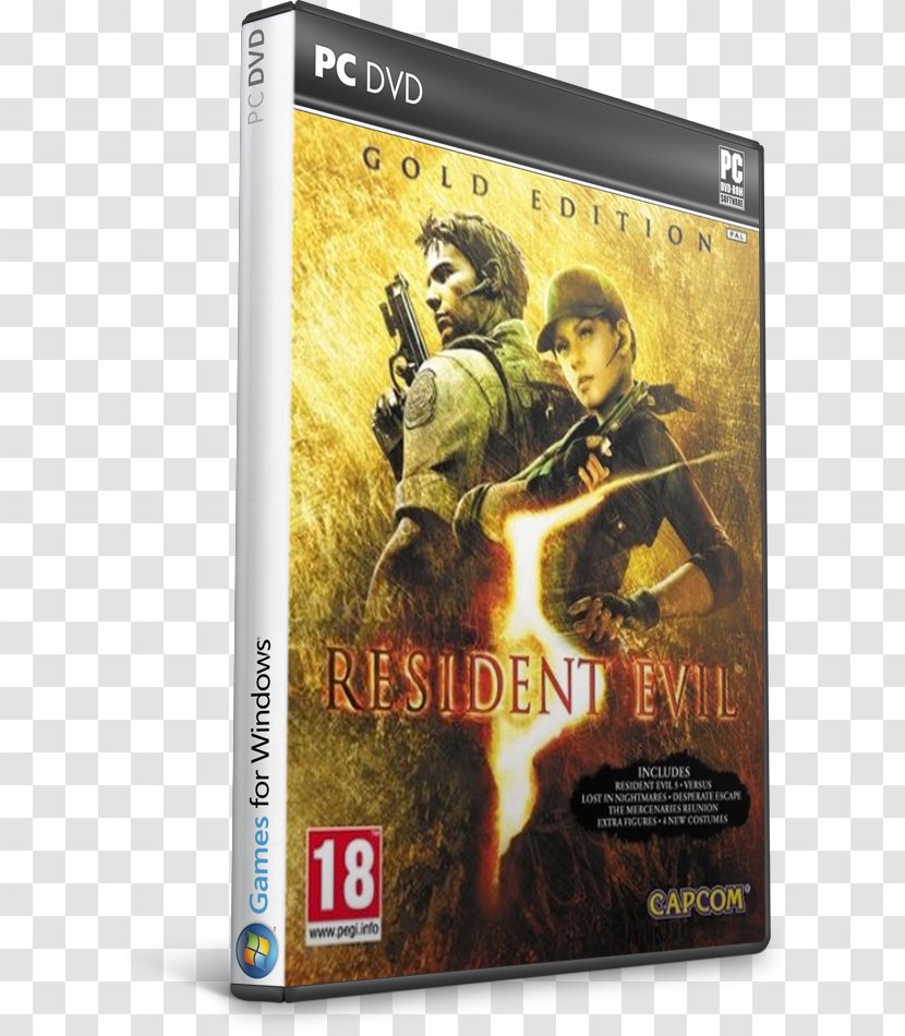 Resident Evil 5 6 4 Xbox 360 - Technology - Playstation 3 Transparent PNG