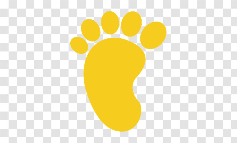Footprint - Logo - Paw Yellow Transparent PNG