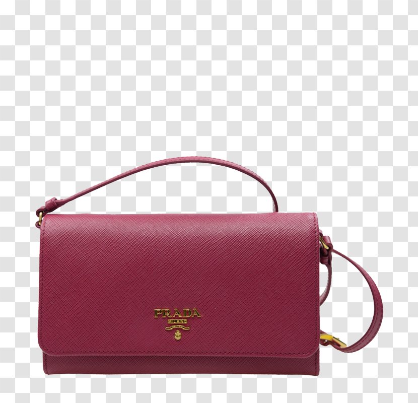 Handbag Prada Miu Red - Luxury Goods - Ms. Messenger Bag Transparent PNG
