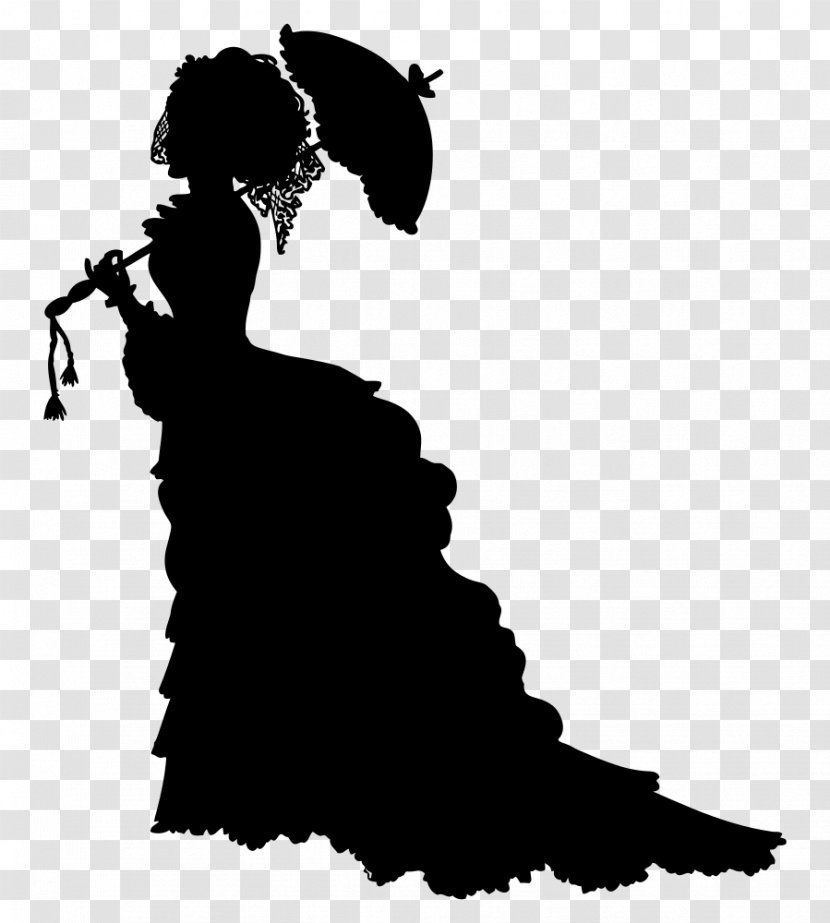 Victorian Era Silhouette Female Clip Art - Crinoline - Gone With The Wind Transparent PNG