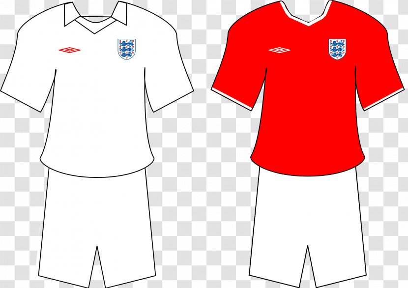 T-shirt Jersey Kit FIFA World Cup England National Football Team - Frame Transparent PNG