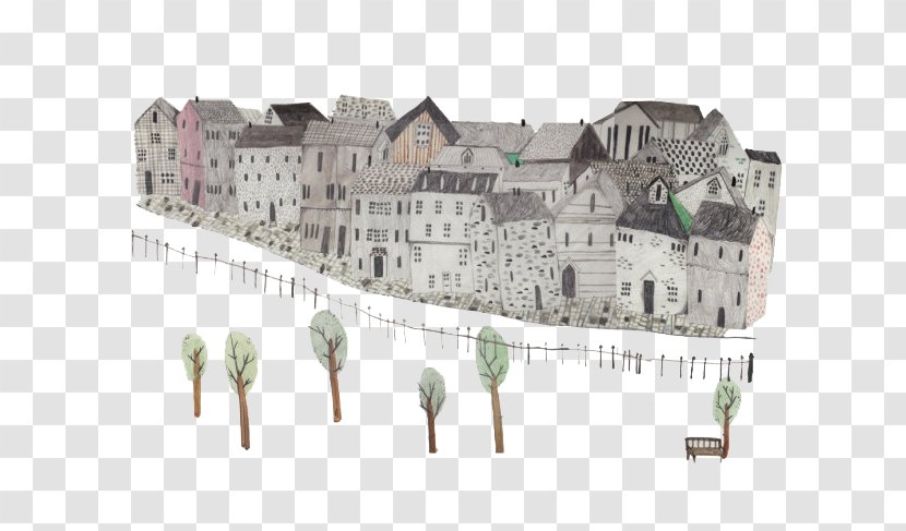 Europe Cartoon Adobe Illustrator - European Town Transparent PNG