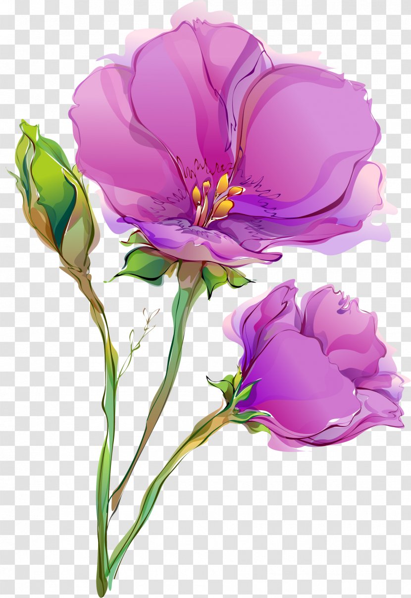 Flower Paper Painting Floral Design Wallpaper - Spring - Watercolor Transparent PNG