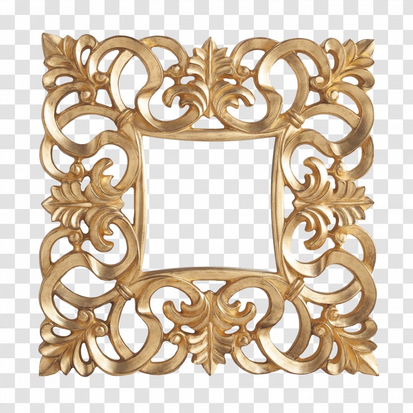 Window Picture Frames Pattern - Decor - Gold Transparent PNG