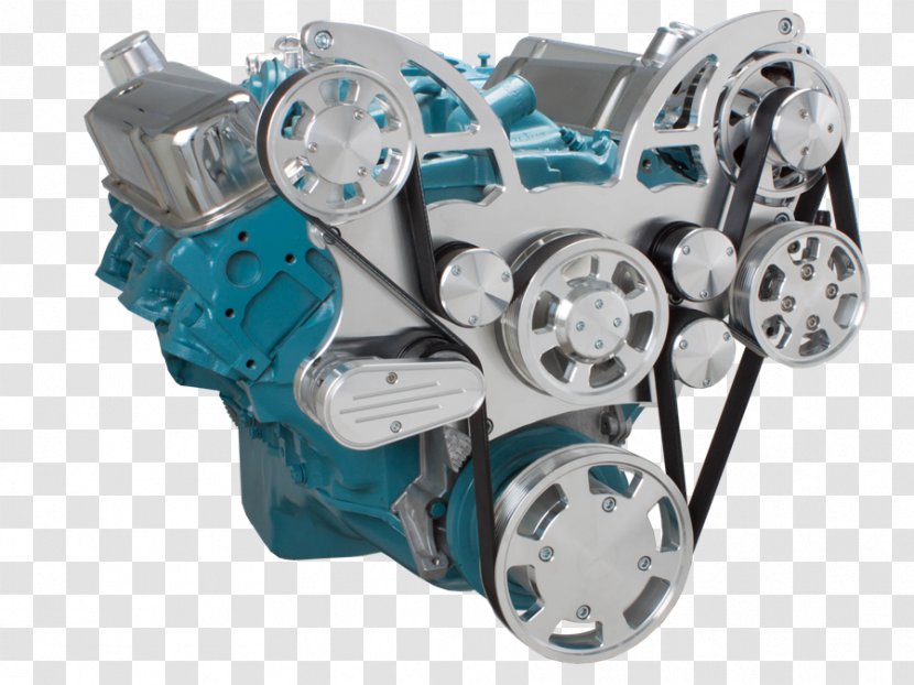 Pontiac V8 Engine Serpentine System - Alternator Transparent PNG