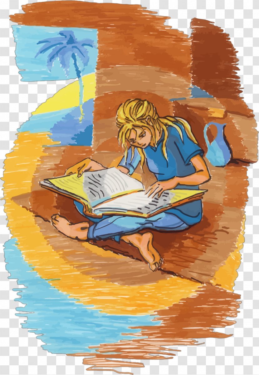 Reading Drawing Painting Book - Pens Transparent PNG