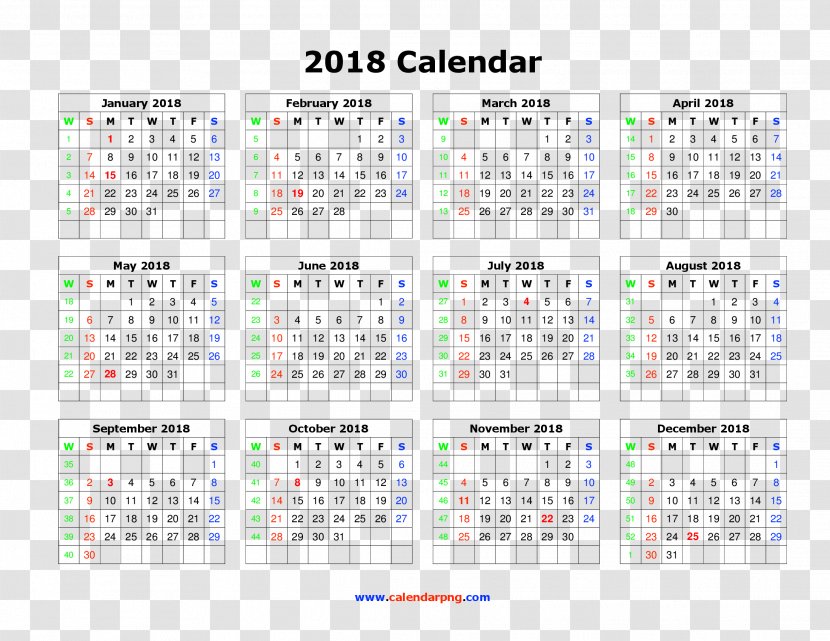 0 Calendar ISO Week Date July Year - Time - Happy New 2018 Flyer Lights Transparent PNG