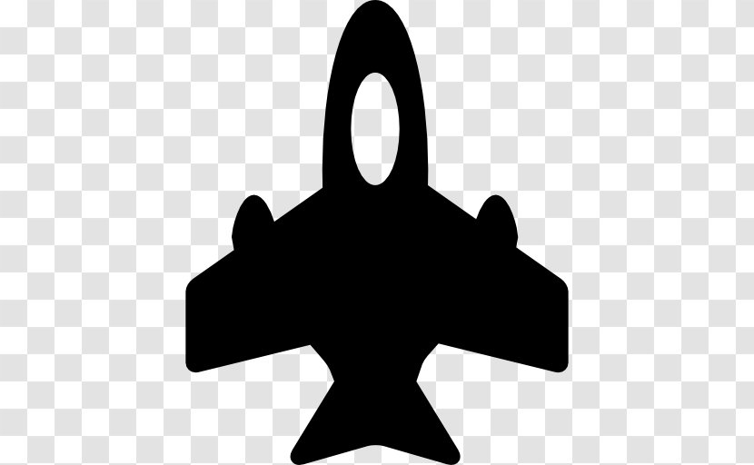 Airplane - Black And White Transparent PNG