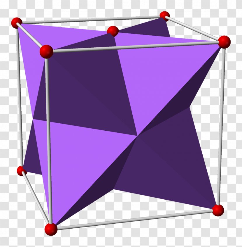 Sodium Oxide Polyhedron Fluorite Primitive Cell Point - Violet Transparent PNG