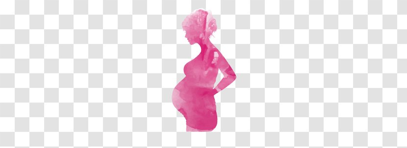 Mothers Day Fathers Pregnancy - Pink - Painted Pregnant Women Transparent PNG