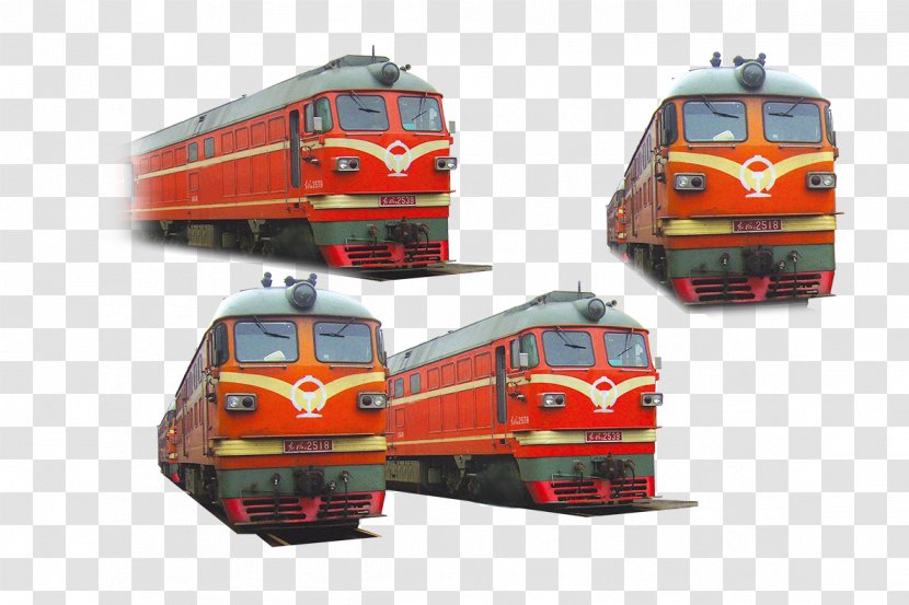 Train Rail Transport Railroad Car Locomotive - Red Iron Old Transparent PNG