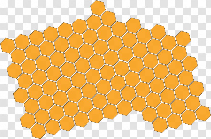 Honeycomb Line Point Symmetry - Drink Honey Bees Transparent PNG