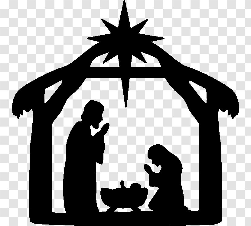 Nativity Scene Of Jesus Christmas Manger Clip Art - Birth Transparent PNG