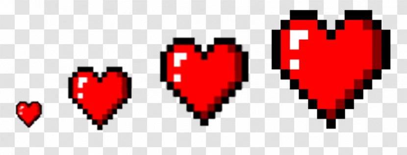 Pixel Art Heart - Pixelart Transparent PNG