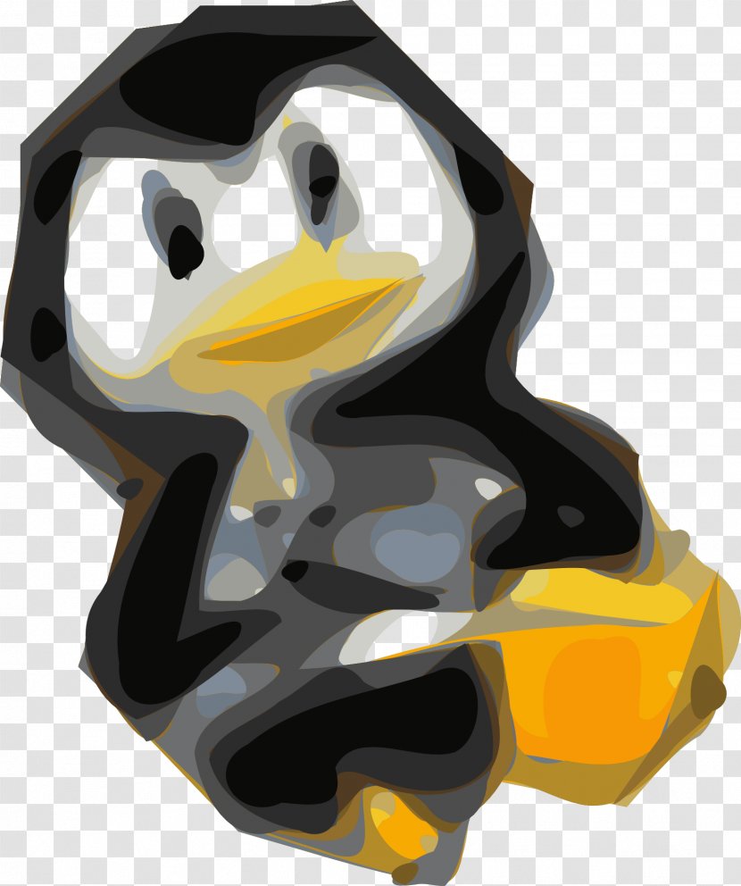 Tux Racer Linux Clip Art - Ducks Geese And Swans - Water Bird Transparent PNG