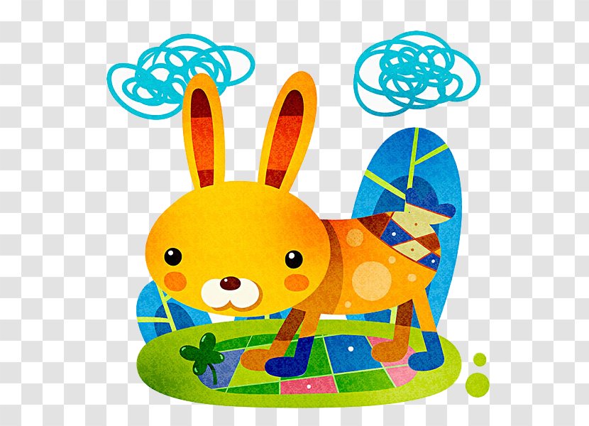 Easter Bunny European Rabbit Illustration - Painted Transparent PNG