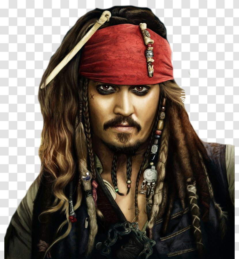 Johnny Depp Jack Sparrow Pirates Of The Caribbean: On Stranger Tides - Hair Accessory Transparent PNG
