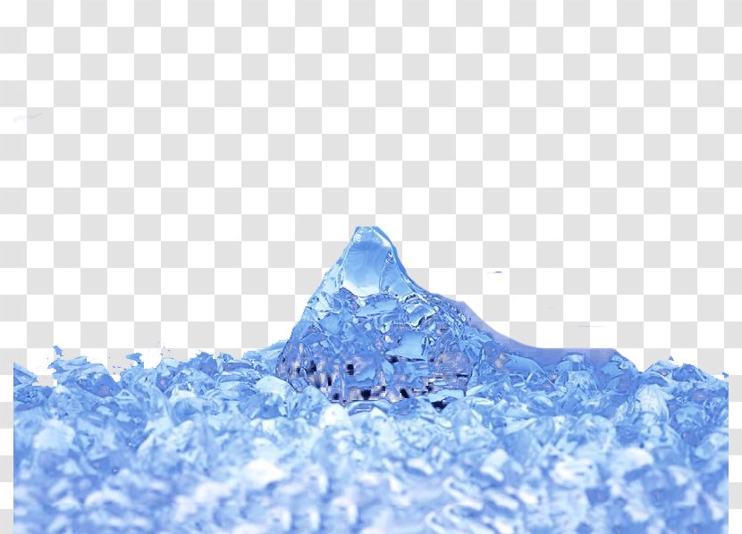 Baobing Snow Cone Ice Cube - Arctic - Triangular Transparent PNG