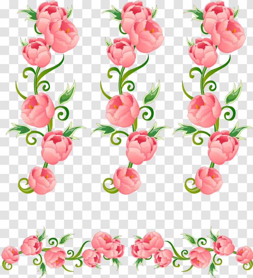 Floral Design Pink Cut Flowers - Flowering Plant - Flower Transparent PNG